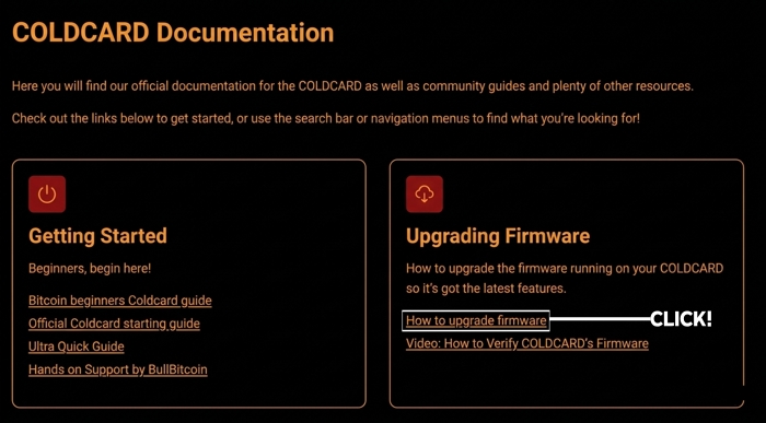 How to upgrade firmware